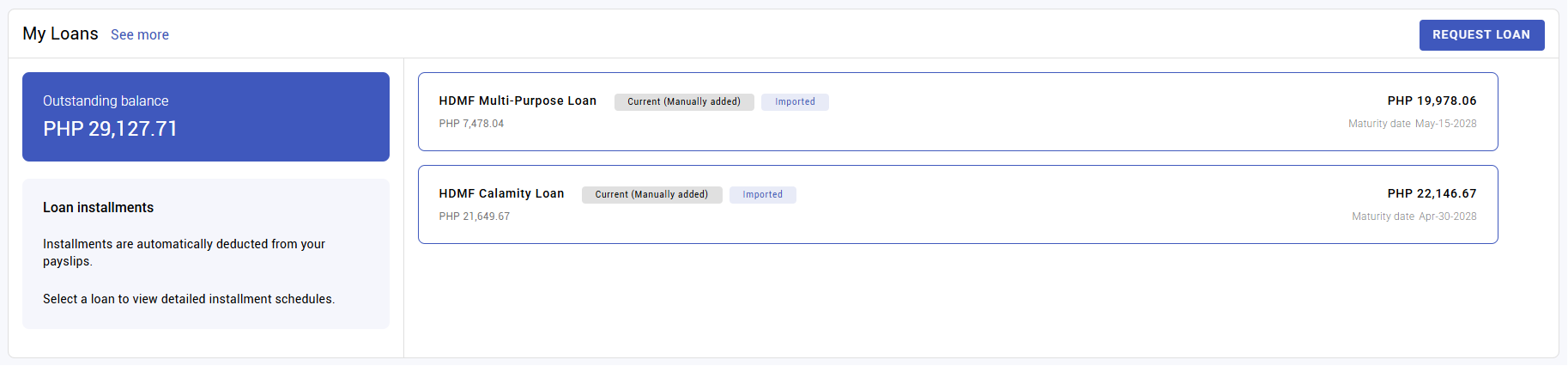 your loans and advances - screenshot 2