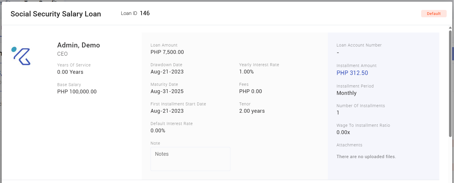 your loans and advances - screenshot 4