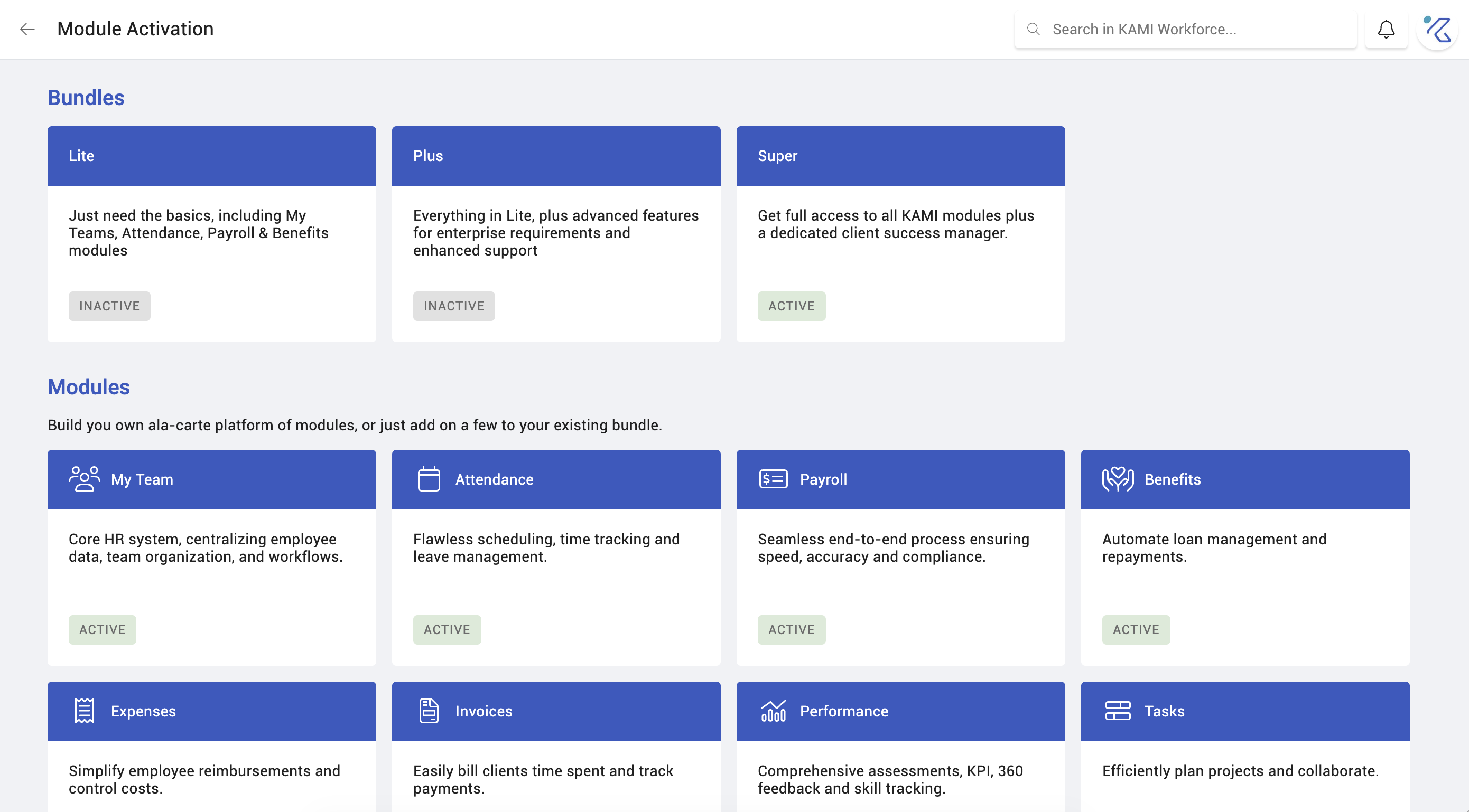 module activation and two factor authentication - screenshot 1