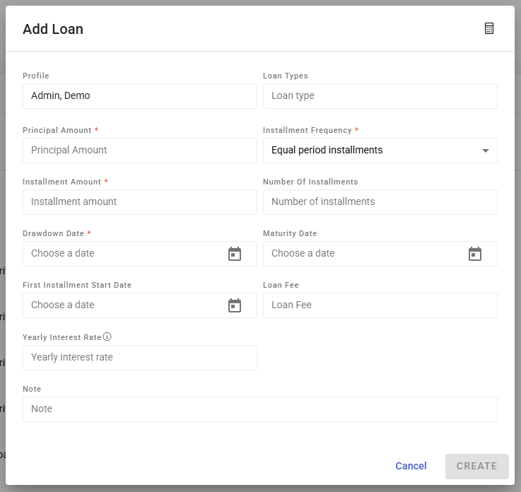 Add and Manage Team Loans - screenshot 2