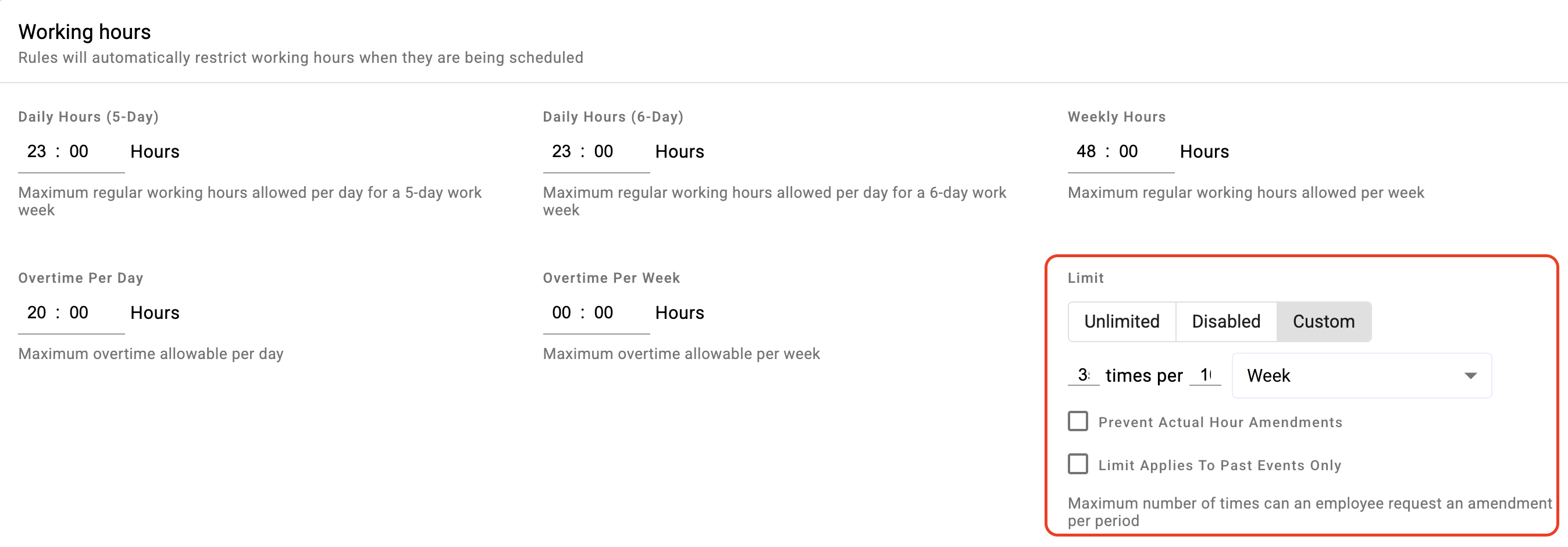 calendar rules and the attendance lock - screenshot 3