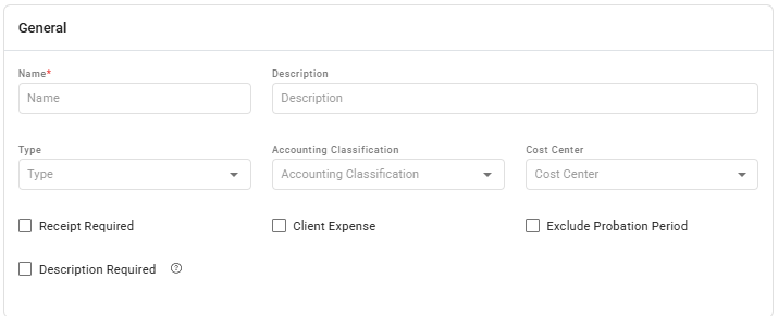 expense types limits receipts and rules - screenshot 2