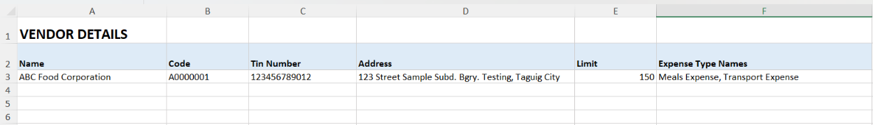 expense types limits receipts and rules - screenshot 16