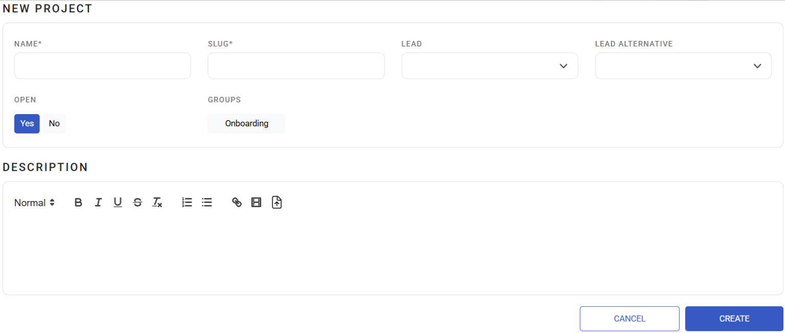 Create a Project Manager - screenshot 1