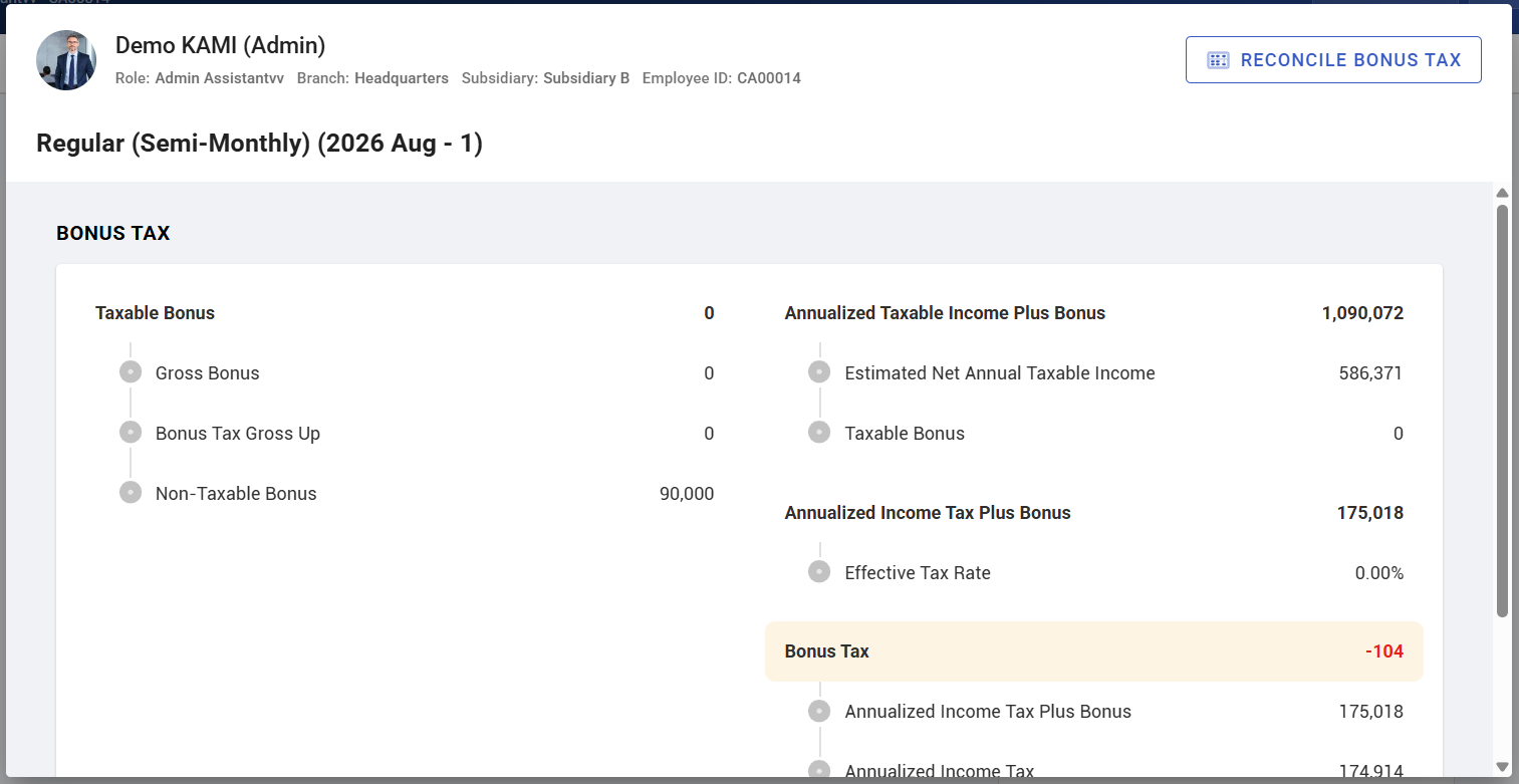 bulk bonuses and bonus tax - screenshot 2