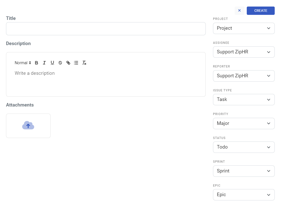 creating and editing tickets - screenshot 1
