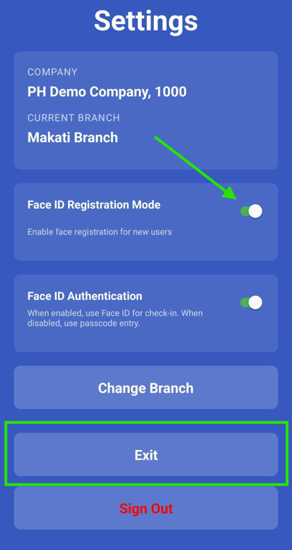 Face ID Registration for ClockSmart (1:N Mode) - screenshot 2