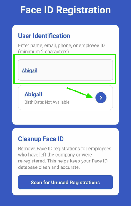 Face ID Registration for ClockSmart (1:N Mode) - screenshot 4