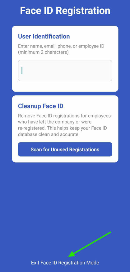 Face ID Registration for ClockSmart (1:N Mode) - screenshot 8