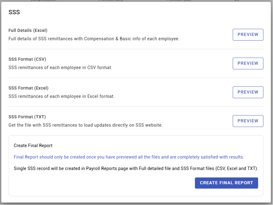 monthly tax and contribution reports - screenshot 2