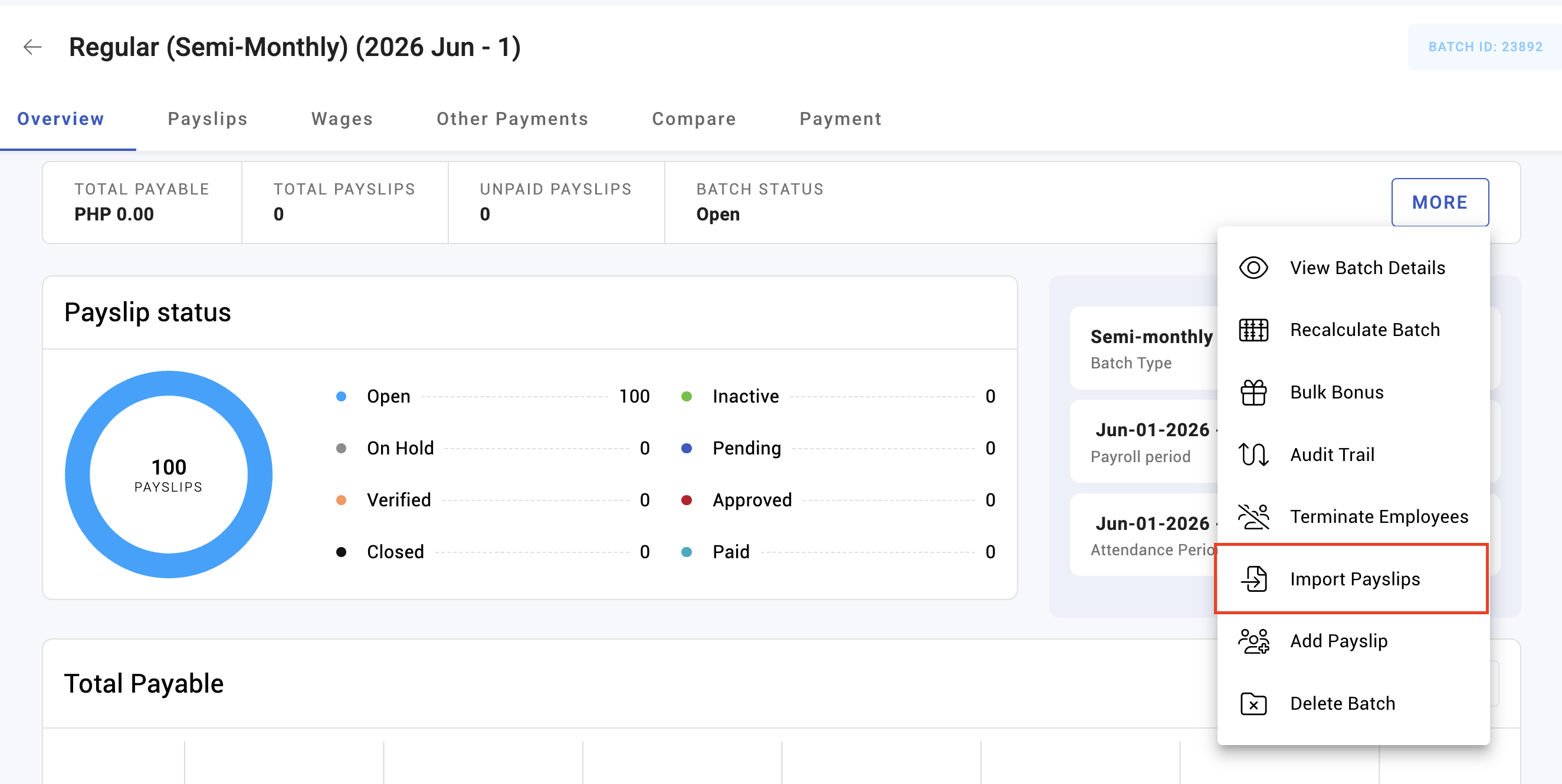importing historical payslips - screenshot 2