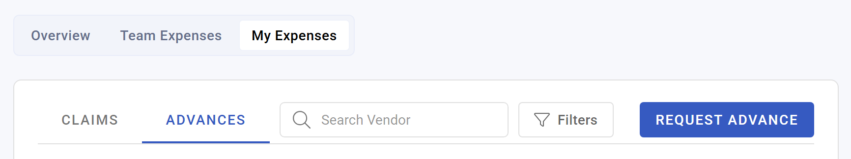 How to Request and Track Expense Advances (Employee) - screenshot 1