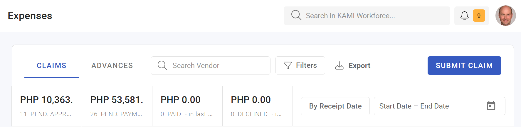 How to Submit an Expense Claim (Employee) - screenshot 1