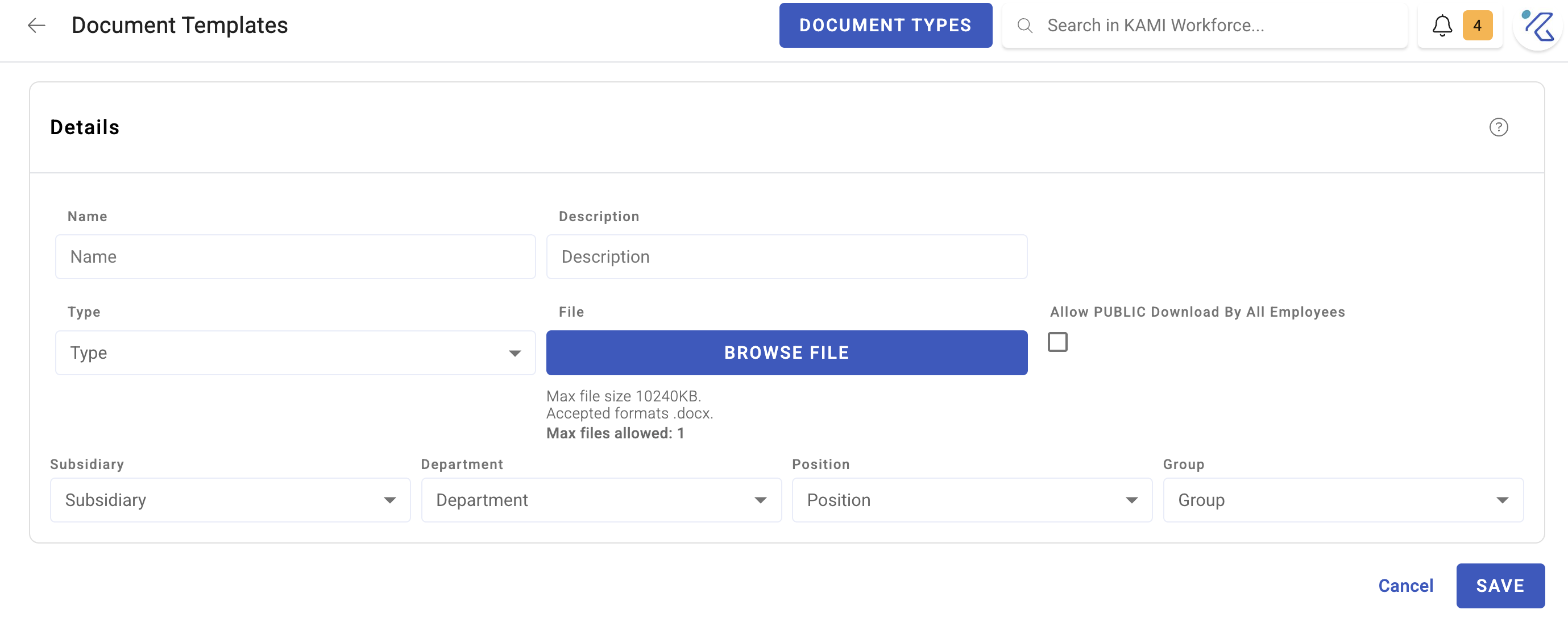 document templates - screenshot 4