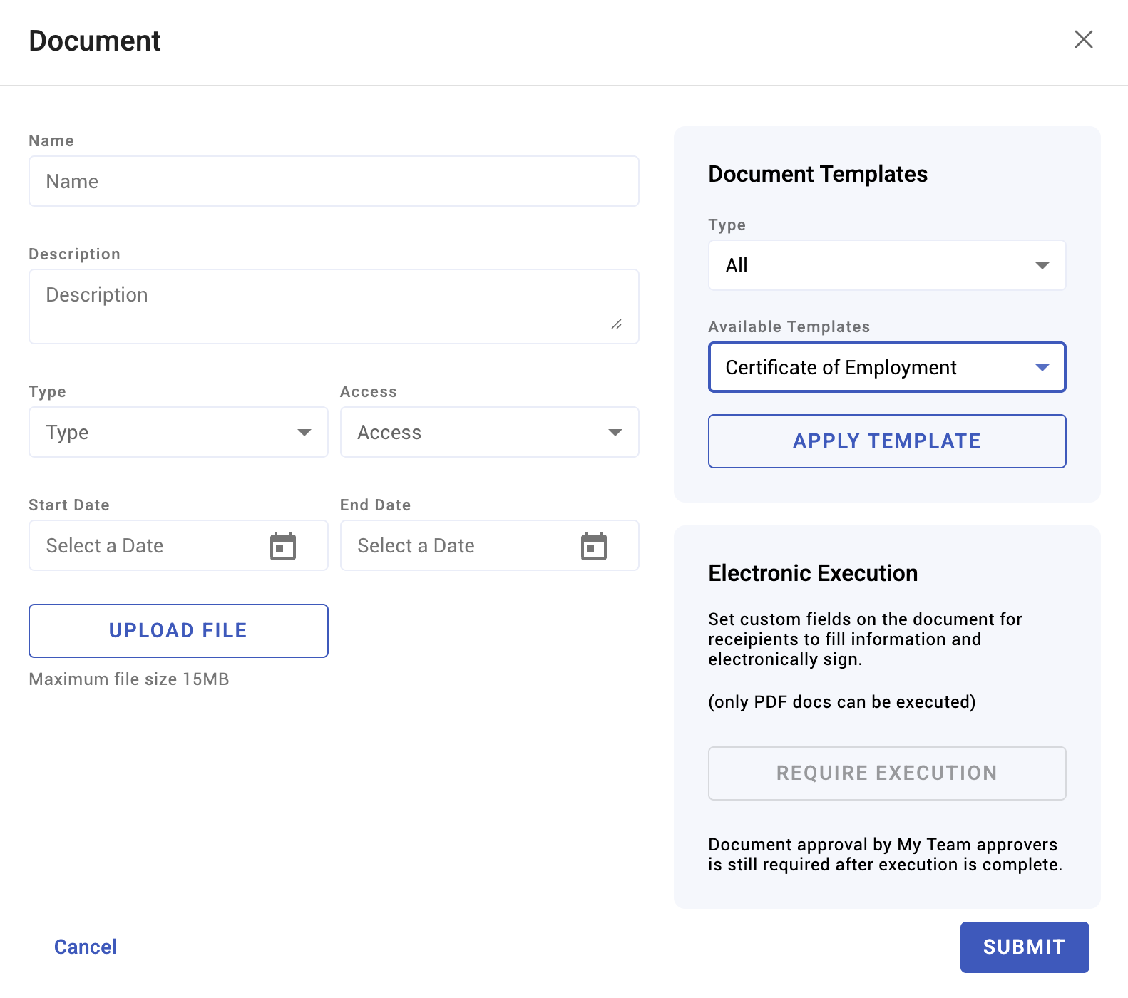 document templates - screenshot 5