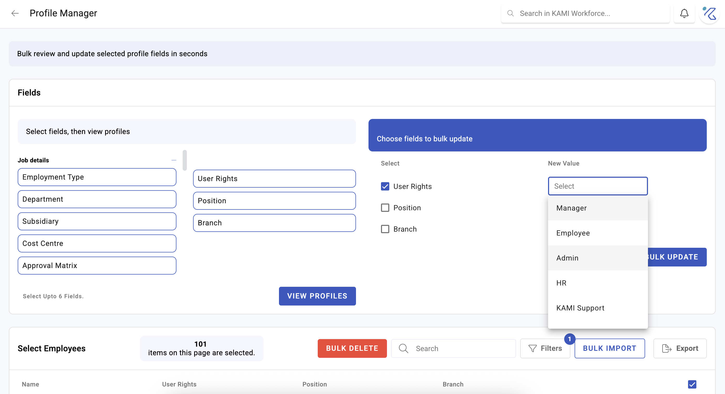 the team page finding and working with employees - screenshot 5