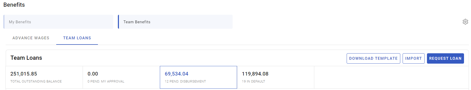 Manage Team Loans and Advance Wages - screenshot 4