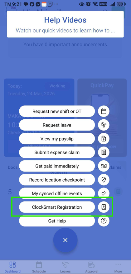 Passcode + Face ID Registration for ClockSmart (1:1 Mode) - screenshot 6
