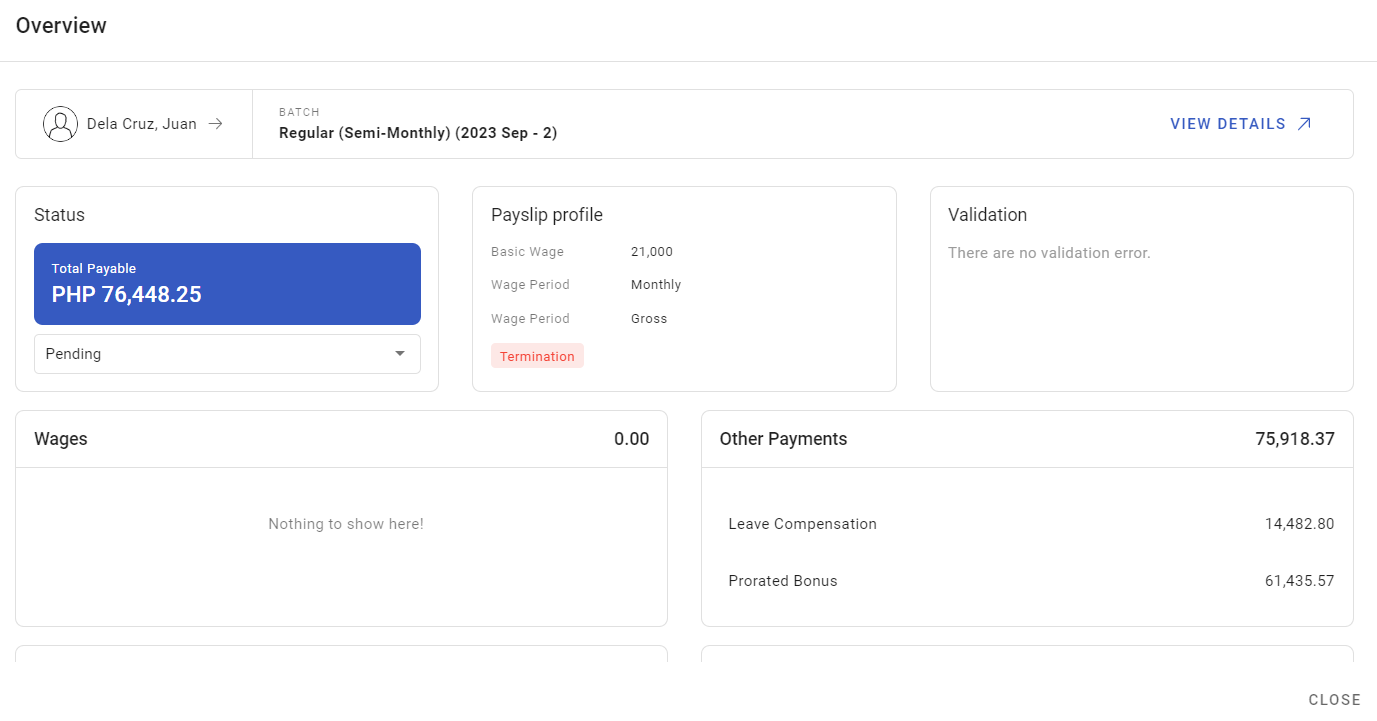final pay on termination - screenshot 6