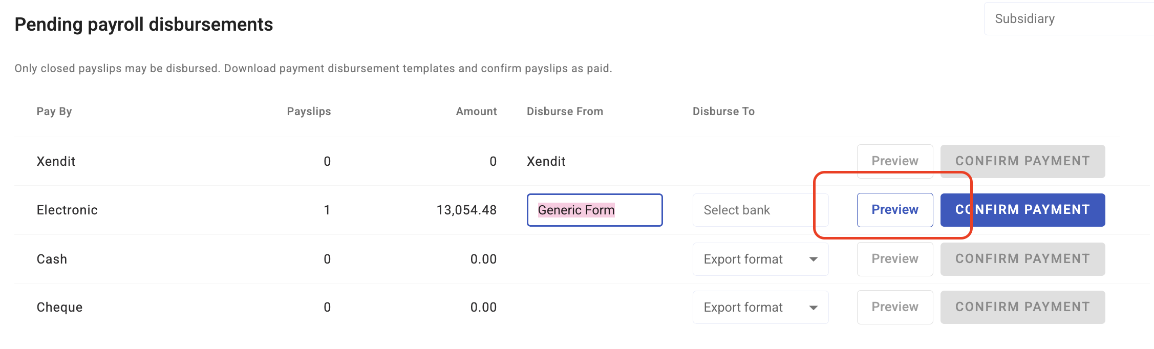 payroll payment and disbursement - screenshot 3