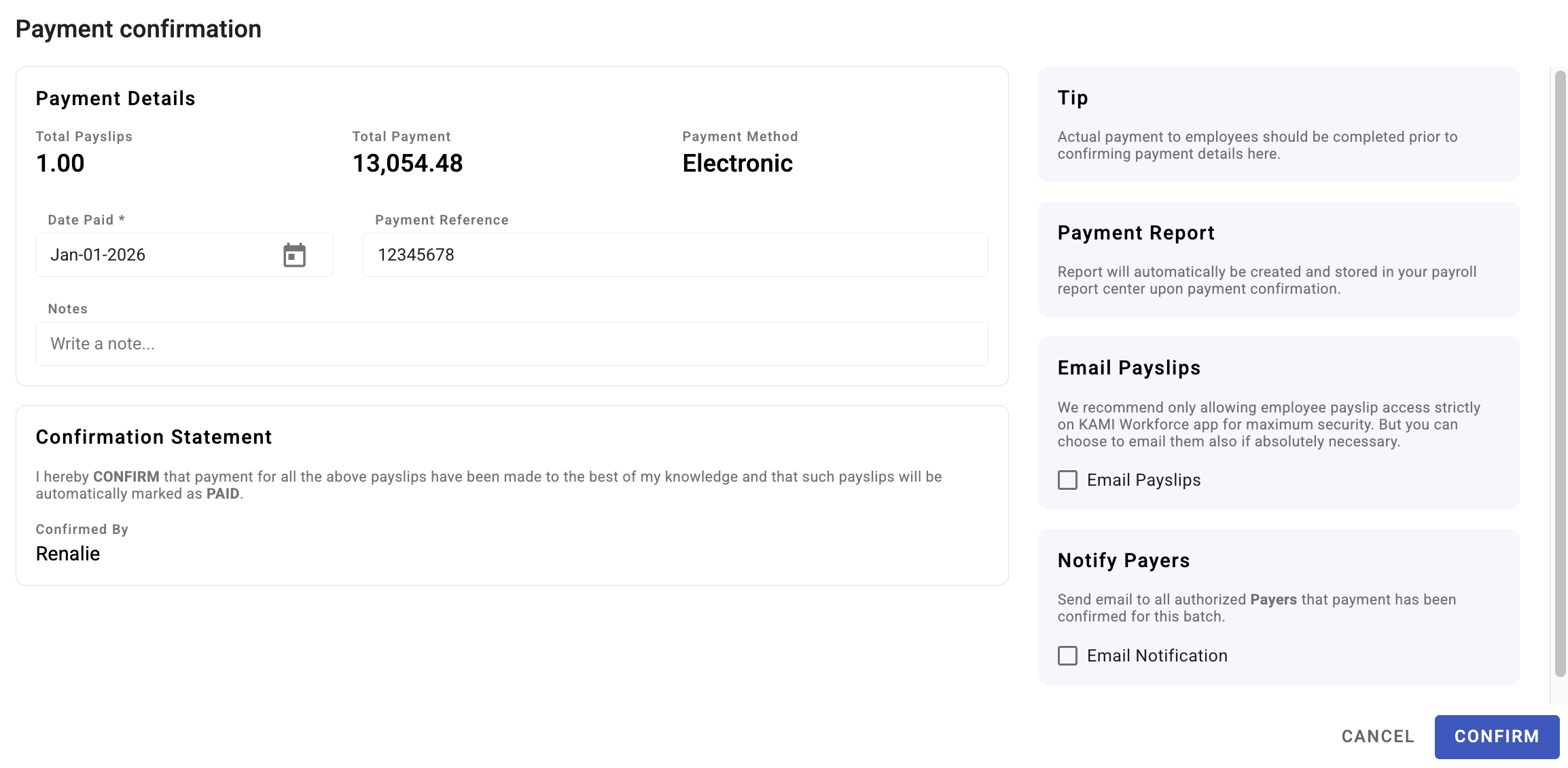 payroll payment and disbursement - screenshot 5
