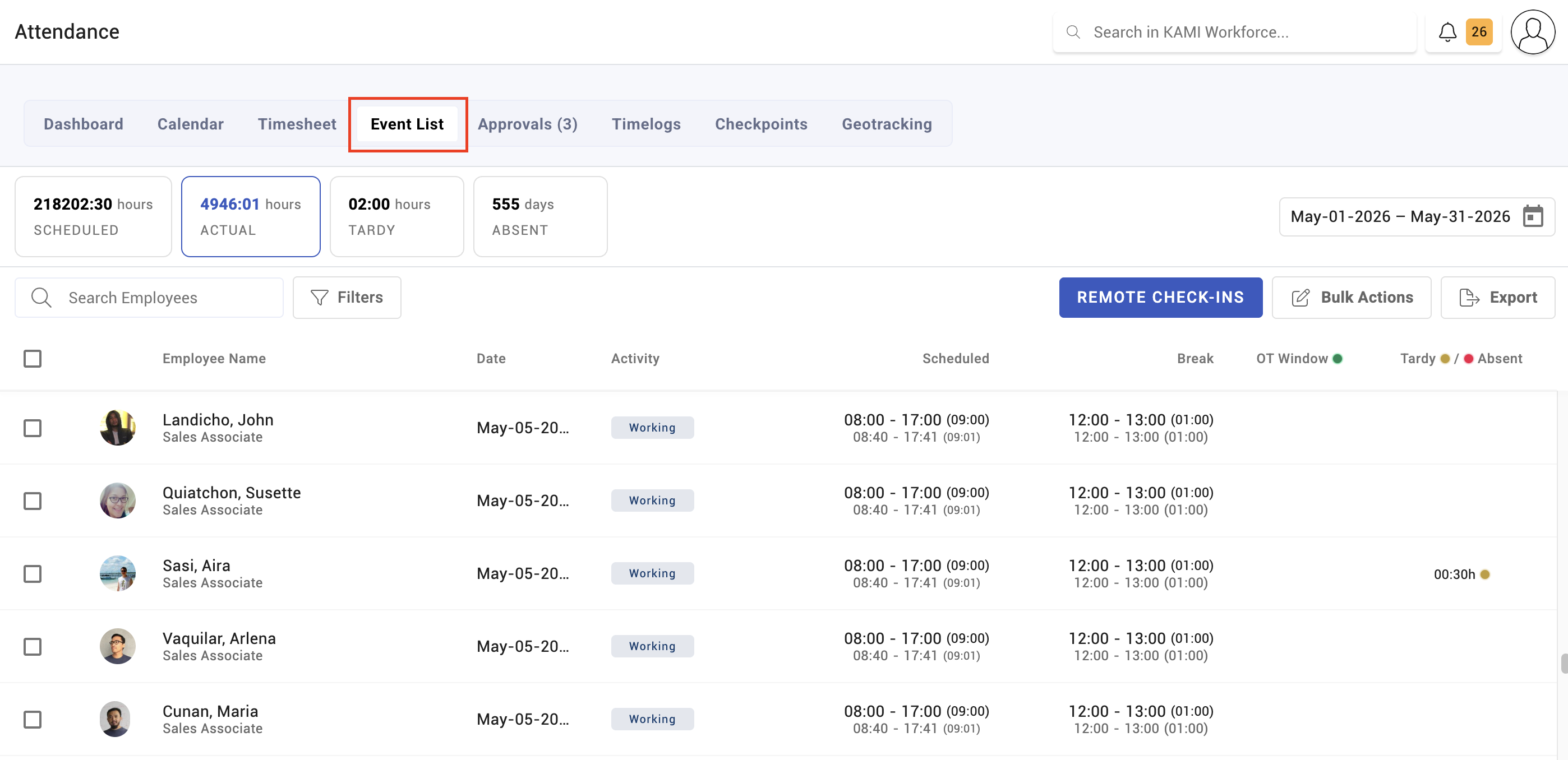 how timekeeping is calculated - screenshot 1