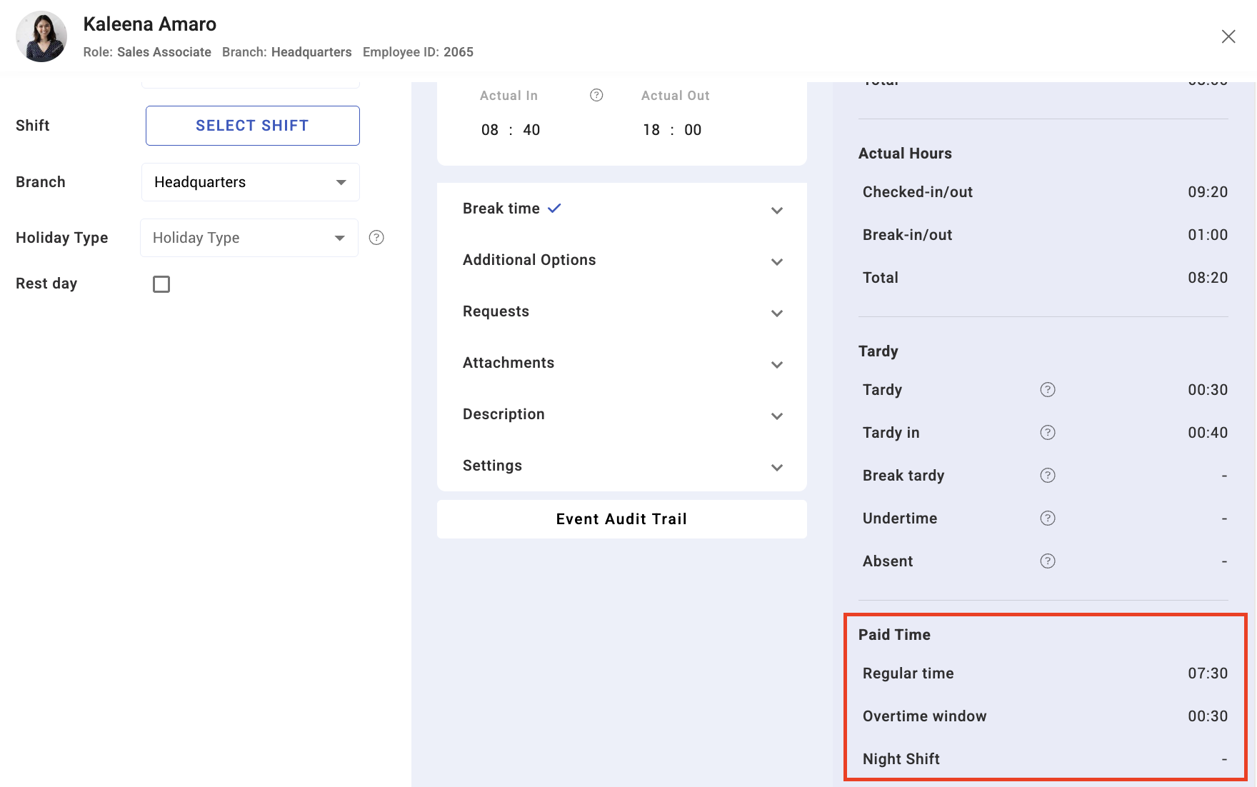 how timekeeping is calculated - screenshot 4