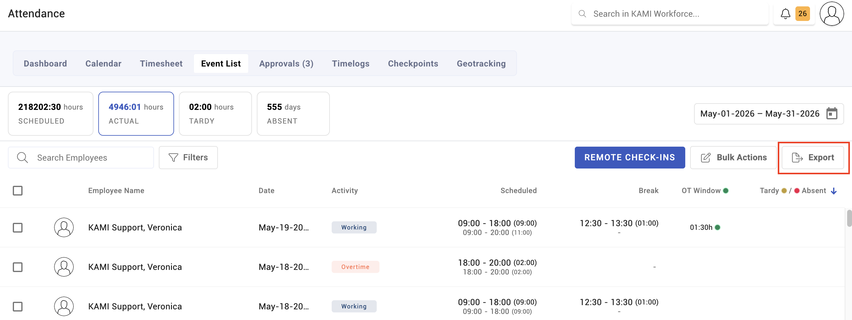 how timekeeping is calculated - screenshot 5
