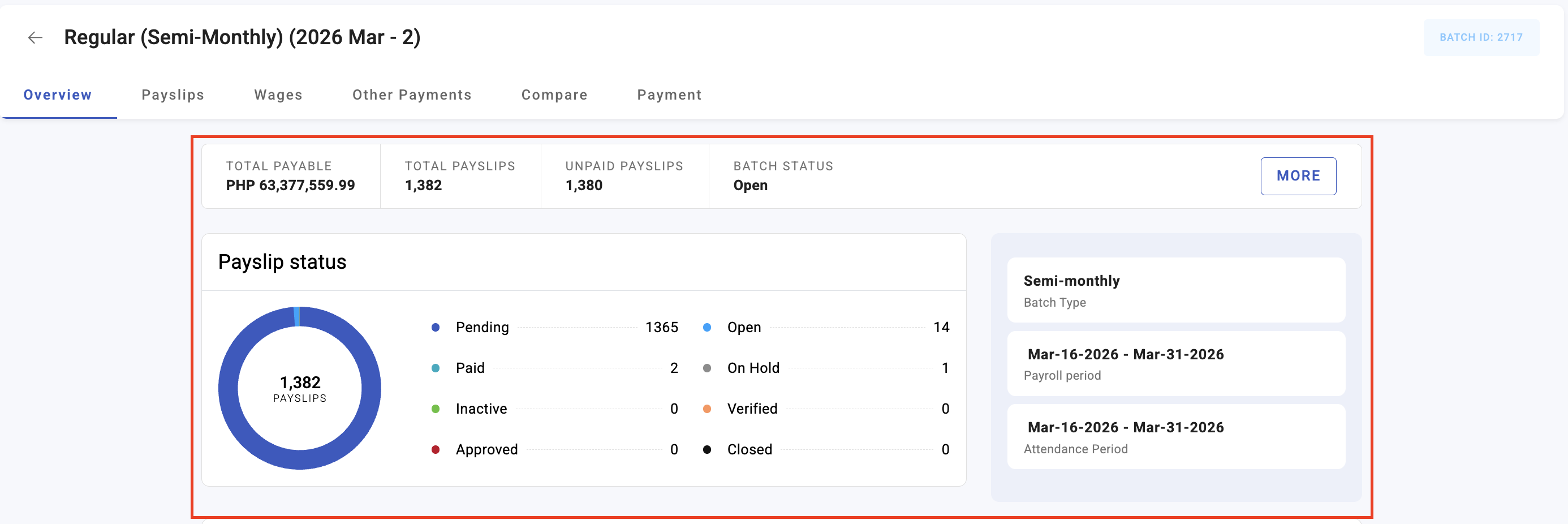 running a payroll batch cycle - screenshot 5