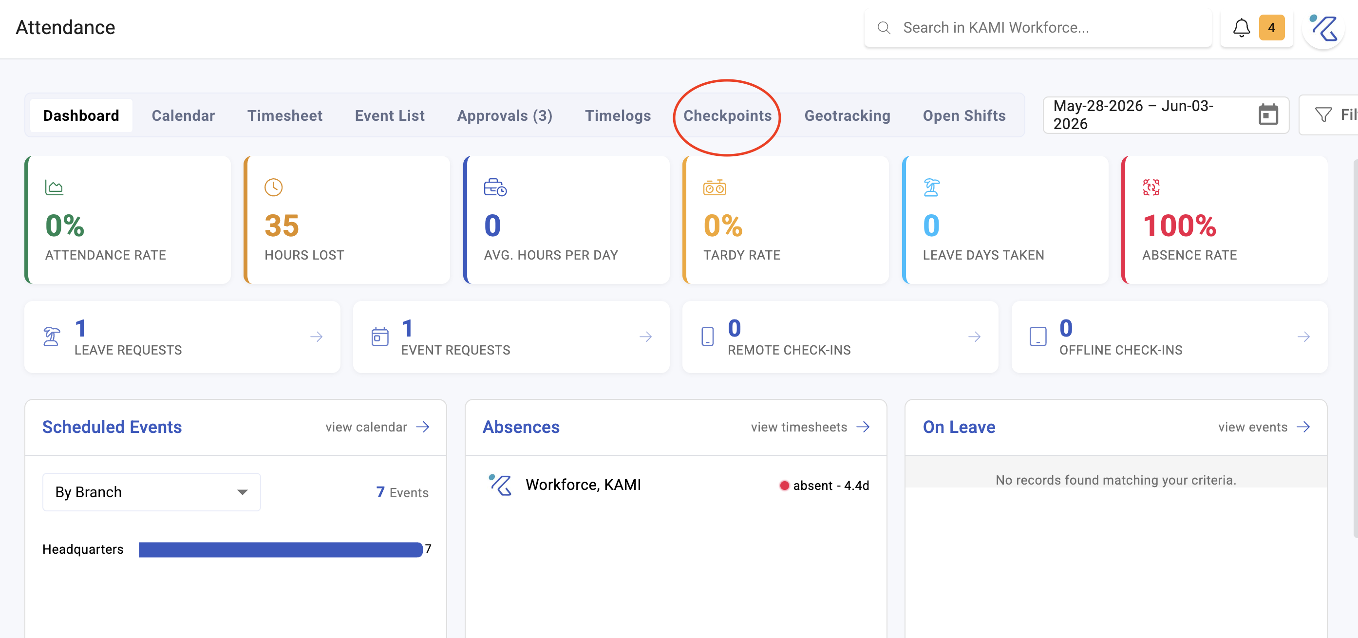 checkpoints and geo tracking - screenshot 1