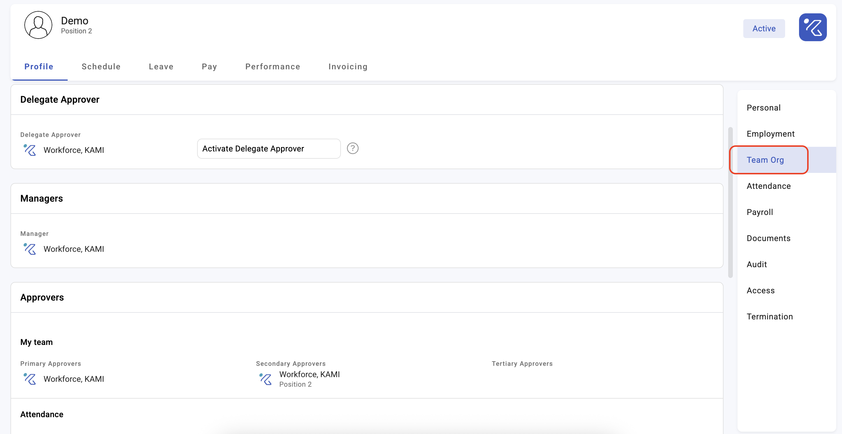 Set Up Team Org and Approval Chains - screenshot 1