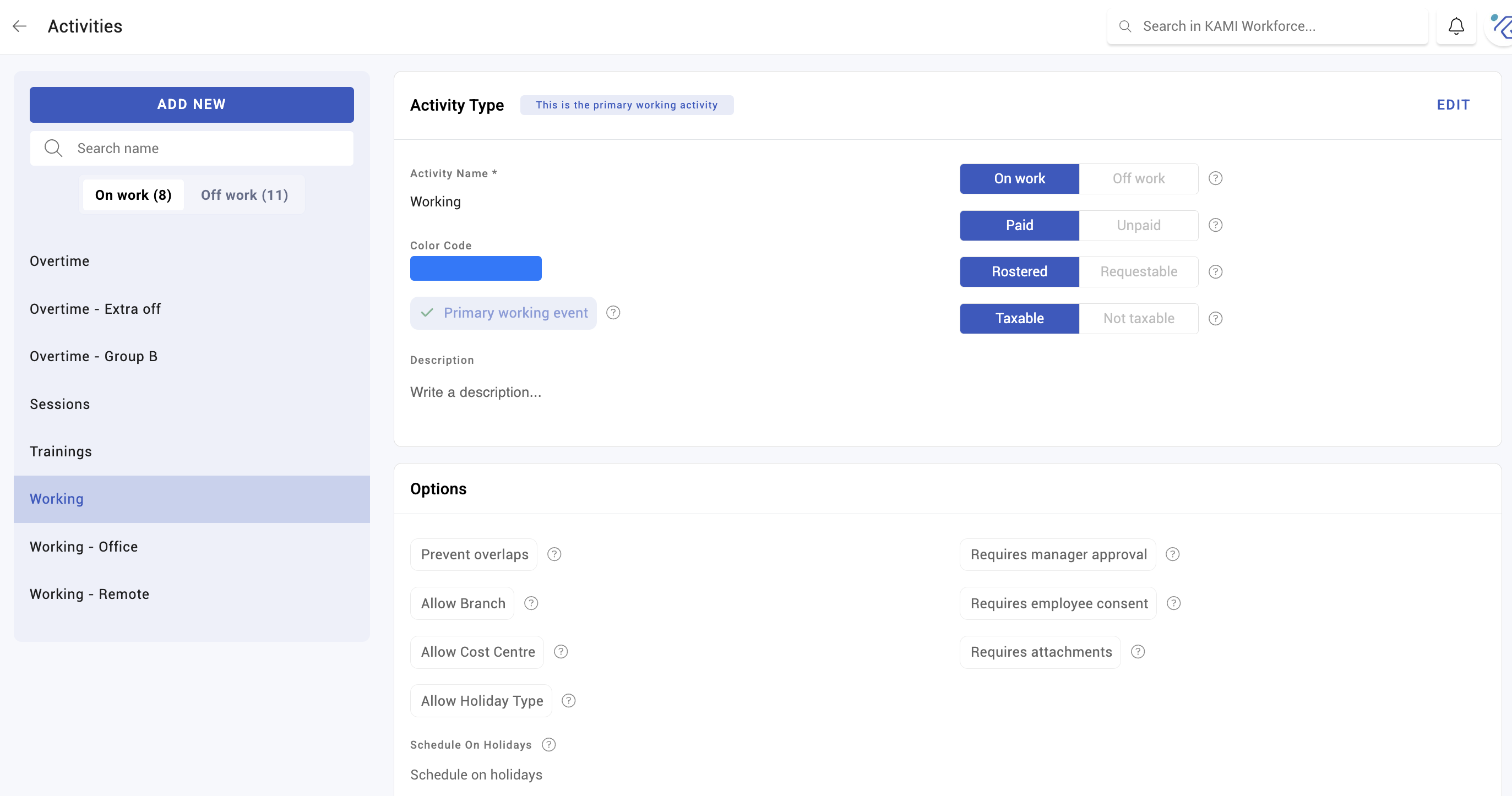 activities and how they pay - screenshot 1
