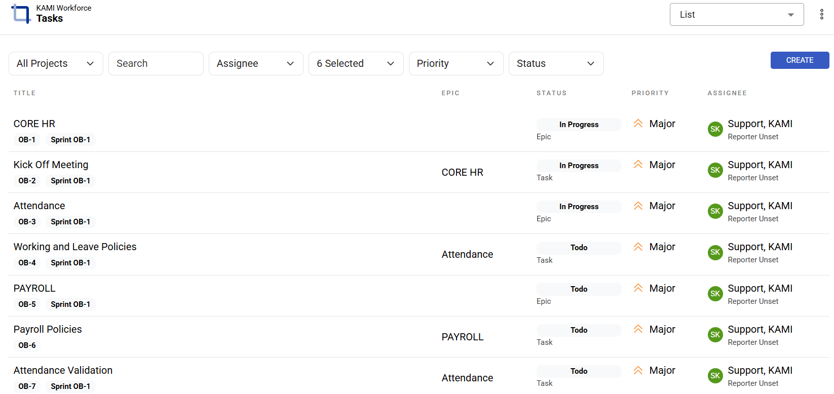 Task Lists - screenshot 1