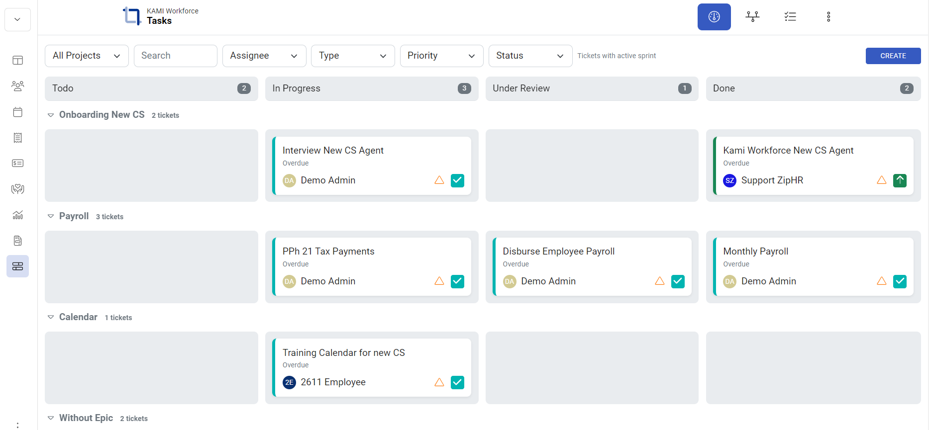 Tasks Board - screenshot 1