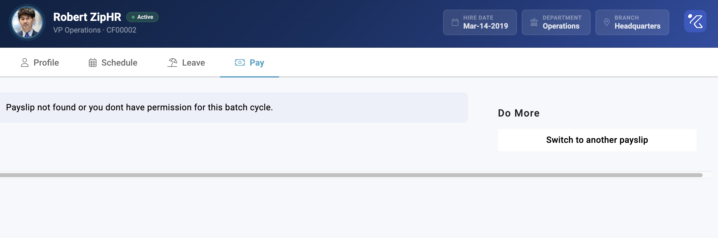 viewing and validating payslips - screenshot 2